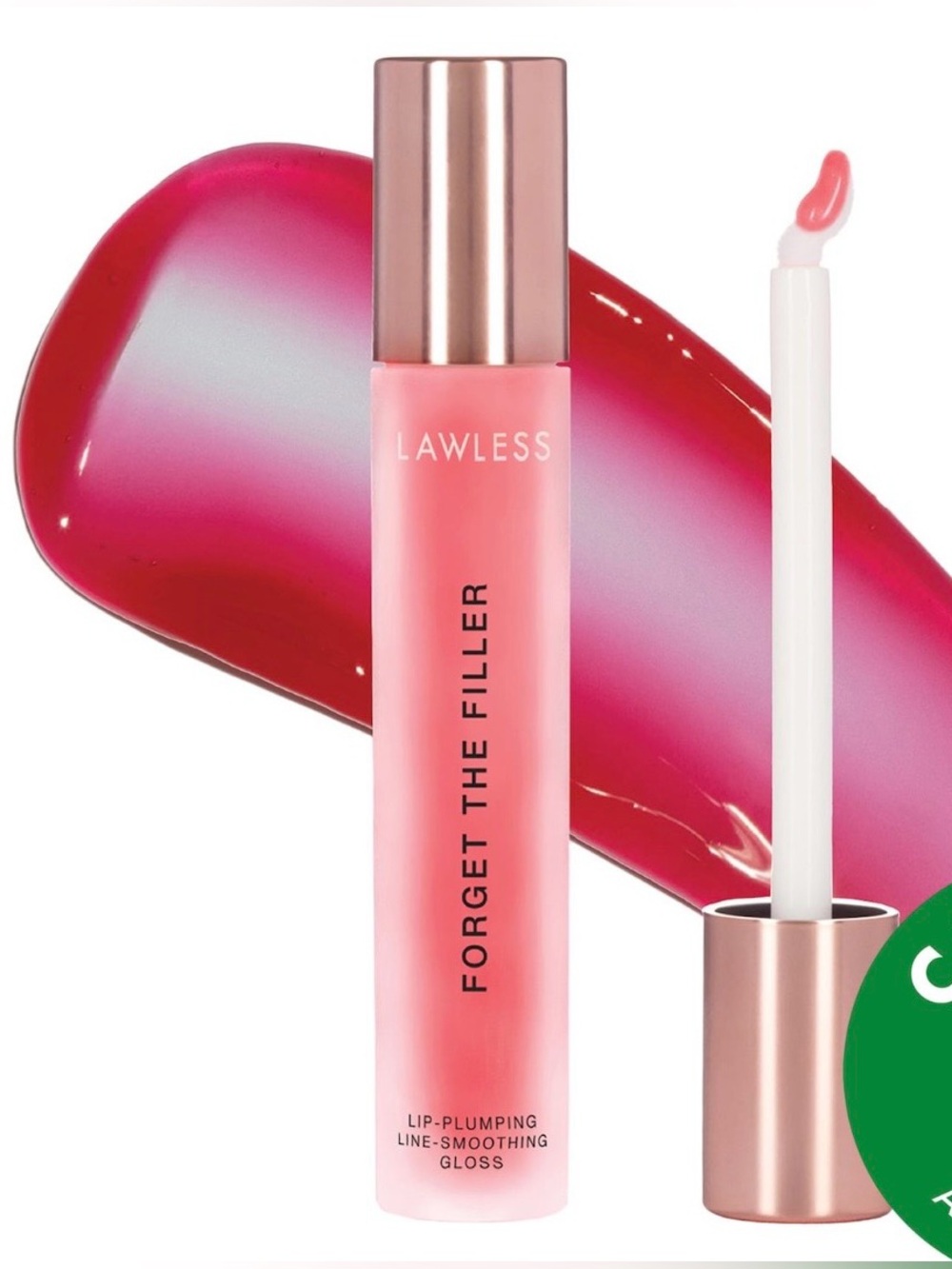 LAWLESS Forget The Filler Lip Plumping Gloss Jumbo Queen Sized - Cherry Vanilla